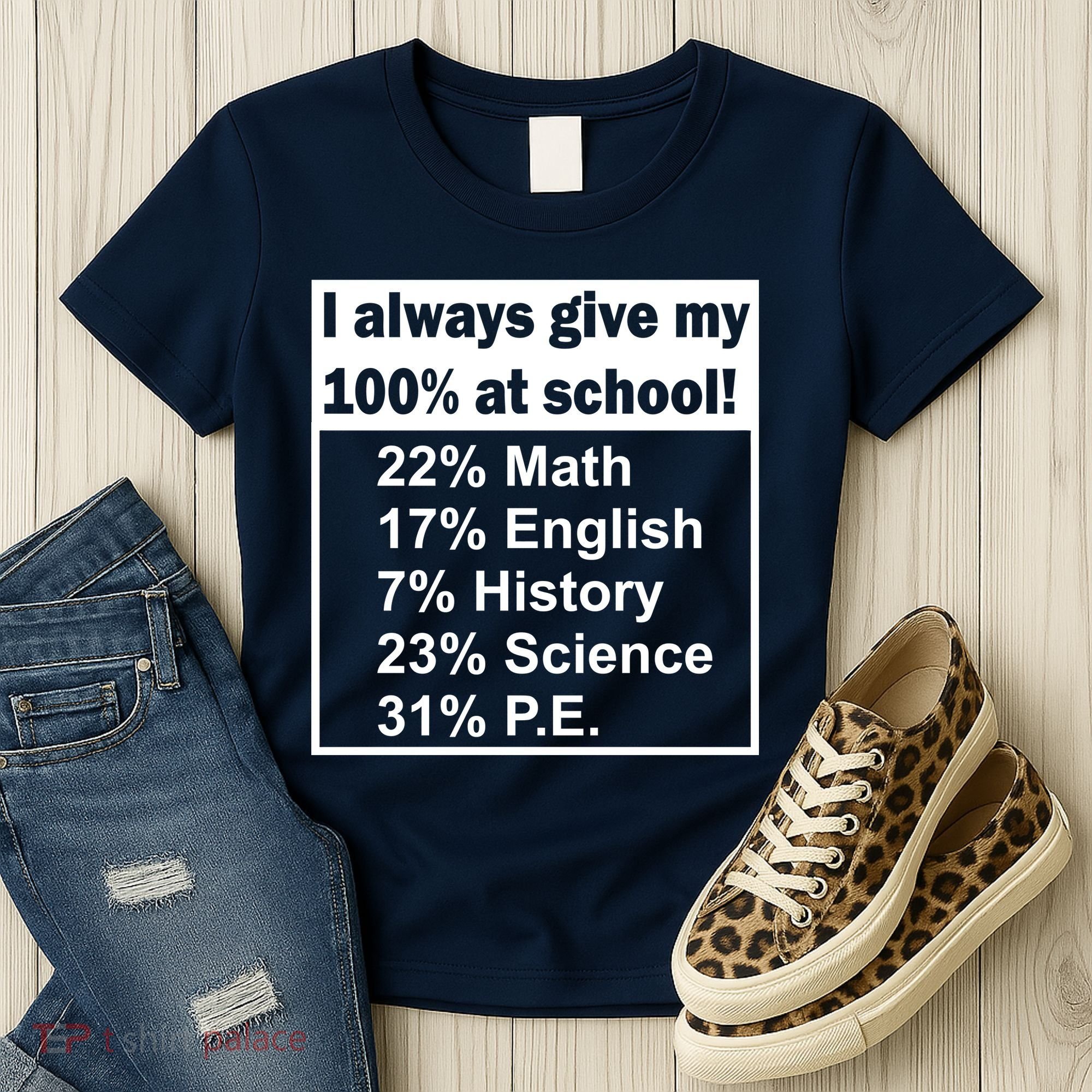 I Always Give My 100 Percent At School Women's T-Shirt