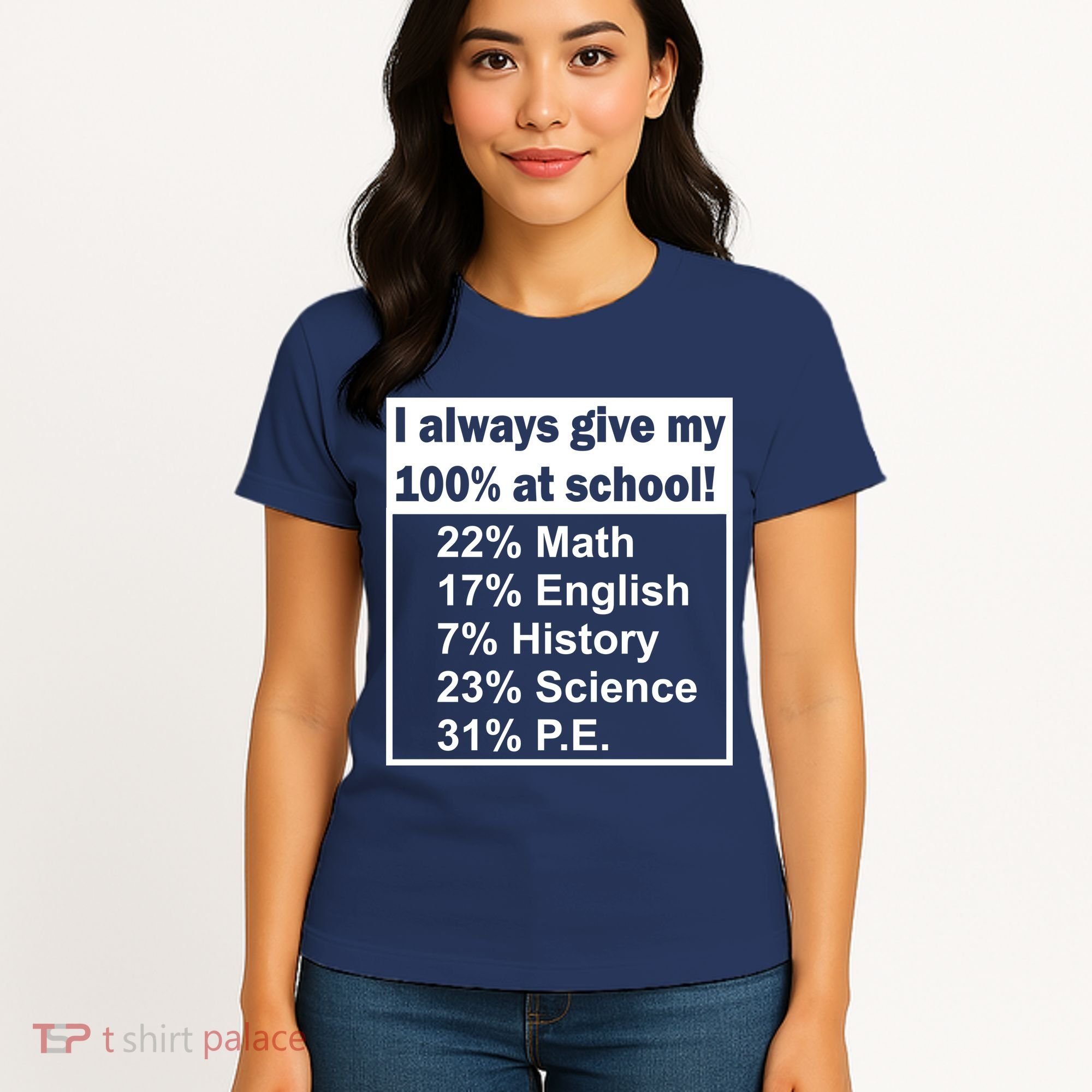 I Always Give My 100 Percent At School Women's T-Shirt