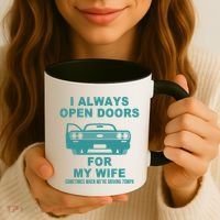 I Always Open Doors For My Wife At 70MPH Coffee Mug thumb 3