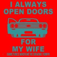 I Always Open Doors For My Wife At 70MPH Santa Hat thumb 1