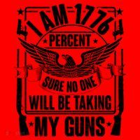 I Am 1776 Percent Sure No One Will Be Taking My Guns Santa Hat thumb 1