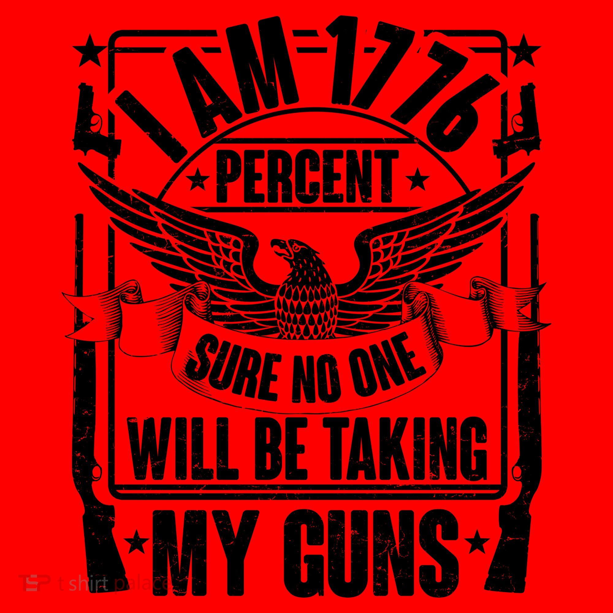 I Am 1776 Percent Sure No One Will Be Taking My Guns Santa Hat