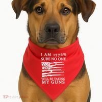 I Am 1776 Sure No One Is Taking My Guns USA-Made Doggie Bandana thumb 1