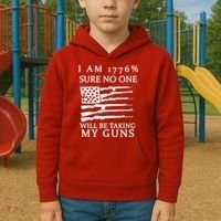 I Am 1776 Sure No One Is Taking My Guns Kids Hoodie thumb 2