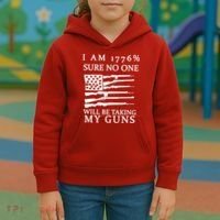 I Am 1776 Sure No One Is Taking My Guns Kids Hoodie thumb 3