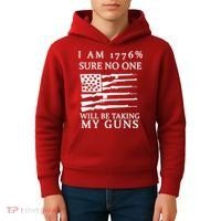 I Am 1776 Sure No One Is Taking My Guns Kids Hoodie thumb 4