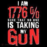 I Am 1776 Sure That No One Is Taking My Gun Ornament thumb 1