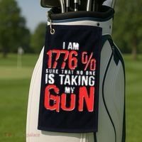 I Am 1776 Sure That No One Is Taking My Gun Golf Towel thumb 2