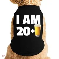 I Am 20 Plus Beer 21st Birthday Doggie Tank thumb 0