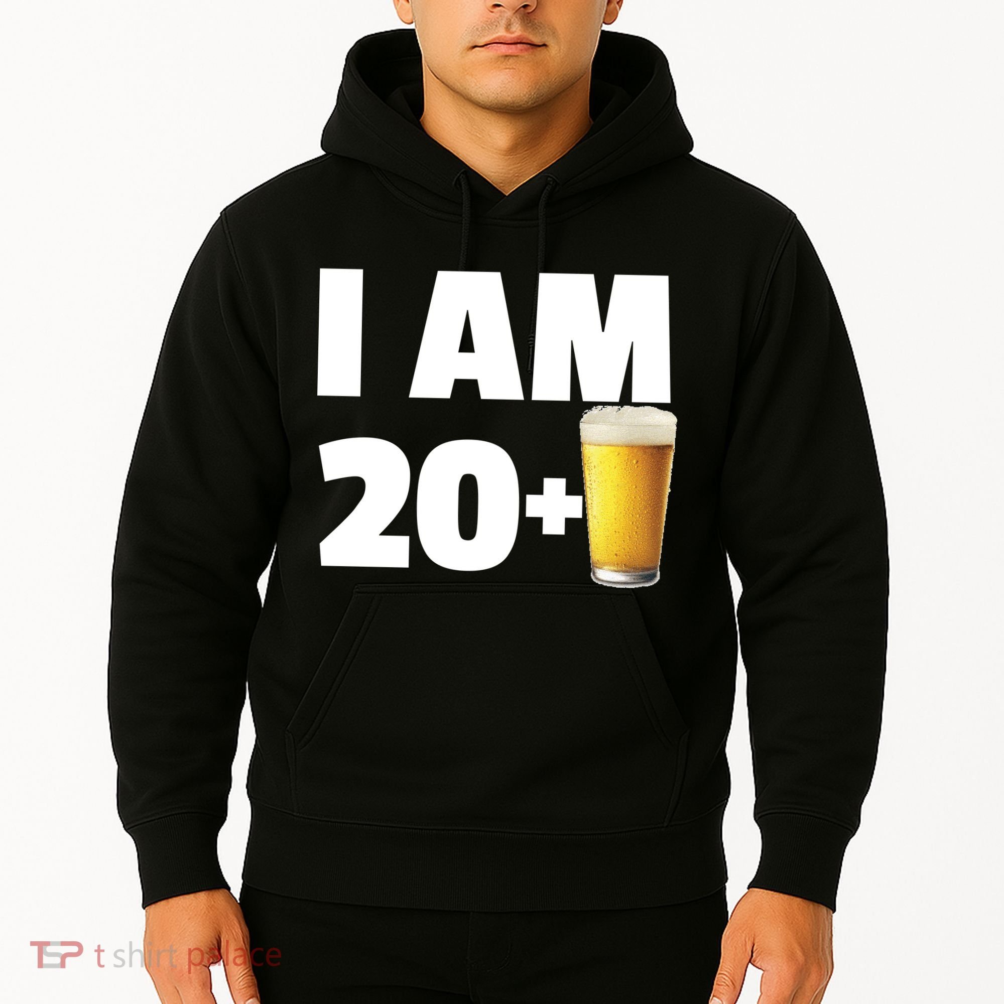 I Am 20 Plus Beer 21st Birthday Hoodie
