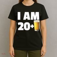 I Am 20 Plus Beer 21st Birthday T-Shirt thumb 4