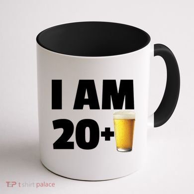 I Am 20 Plus Beer 21st Birthday Coffee Mug back