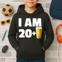 I Am 20 Plus Beer 21st Birthday Kids Hoodie thumb 2