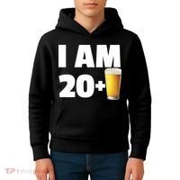 I Am 20 Plus Beer 21st Birthday Kids Hoodie thumb 4