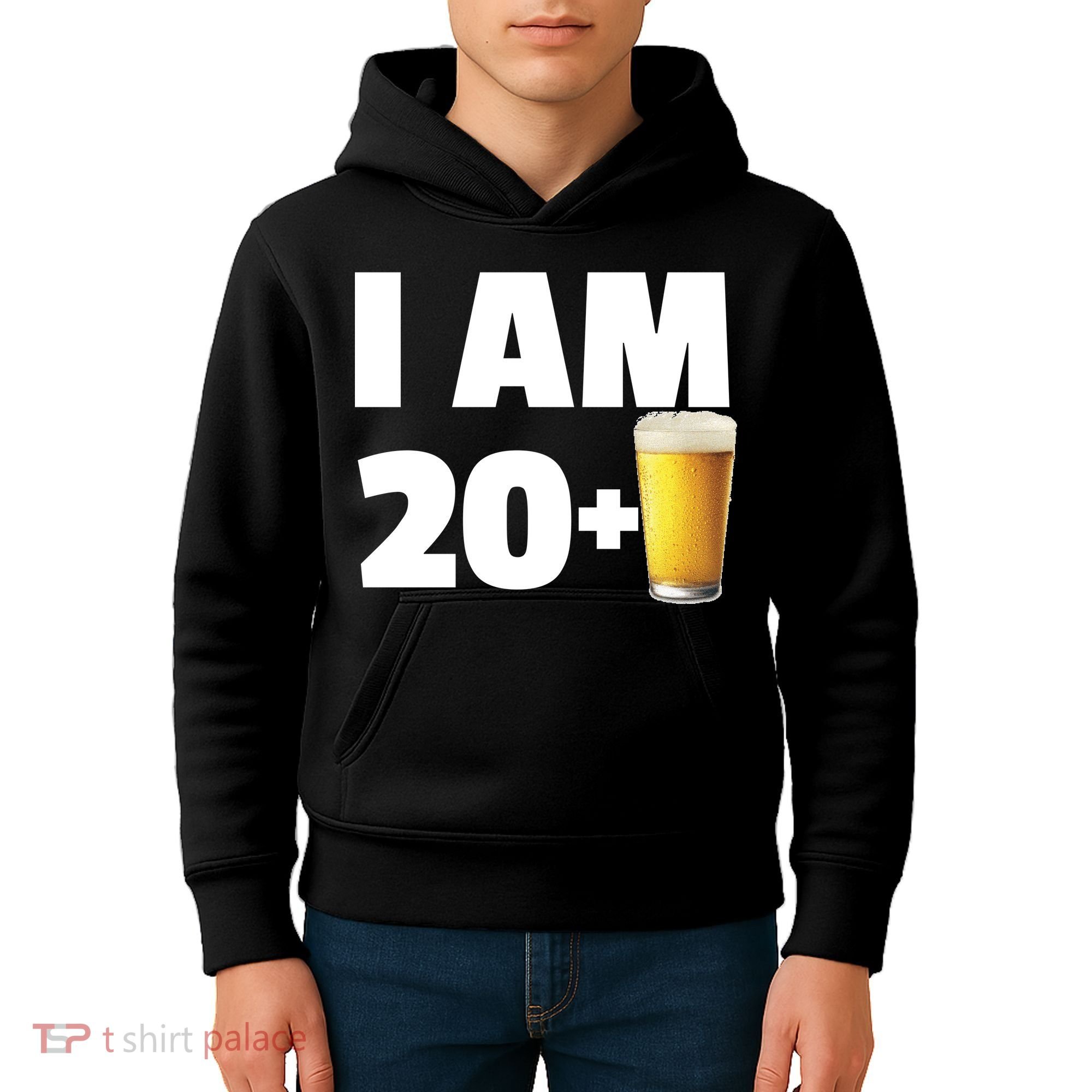 I Am 20 Plus Beer 21st Birthday Kids Hoodie