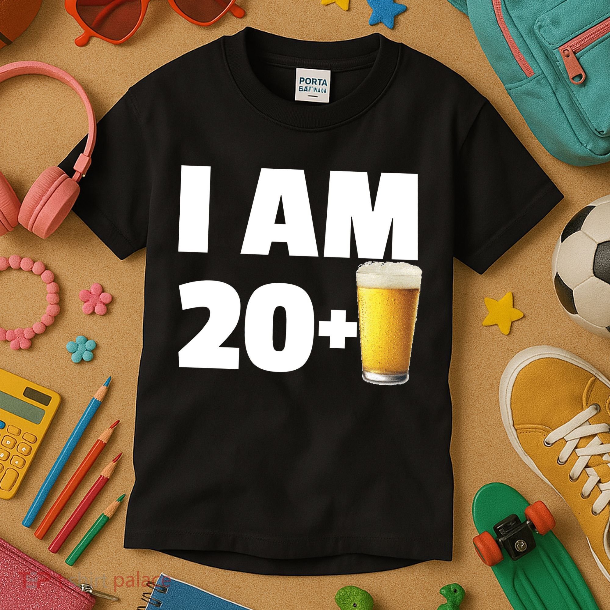 I Am 20 Plus Beer 21st Birthday Kids T-Shirt