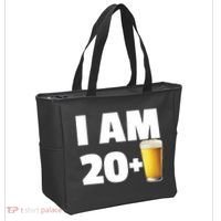 I Am 20 Plus Beer 21st Birthday Tote Bag thumb 2