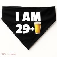 I Am 29 Plus Beer 30th Birthday USA-Made Doggie Bandana thumb 0