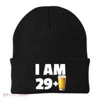 I Am 29 Plus Beer 30th Birthday Beanie thumb 0
