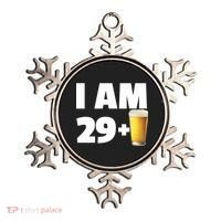 I Am 29 Plus Beer 30th Birthday Ornament thumb 0