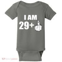 I Am 30 Middle Finger Baby Bodysuit thumb 0