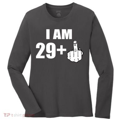 I Am 30 Middle Finger Women's Long Sleeve Shirt