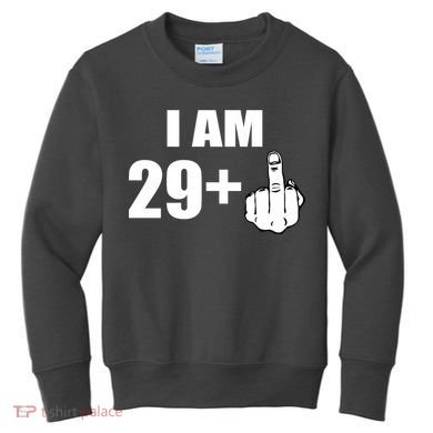 I Am 30 Middle Finger Kids Sweatshirt