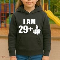 I Am 30 Middle Finger Kids Hoodie thumb 3