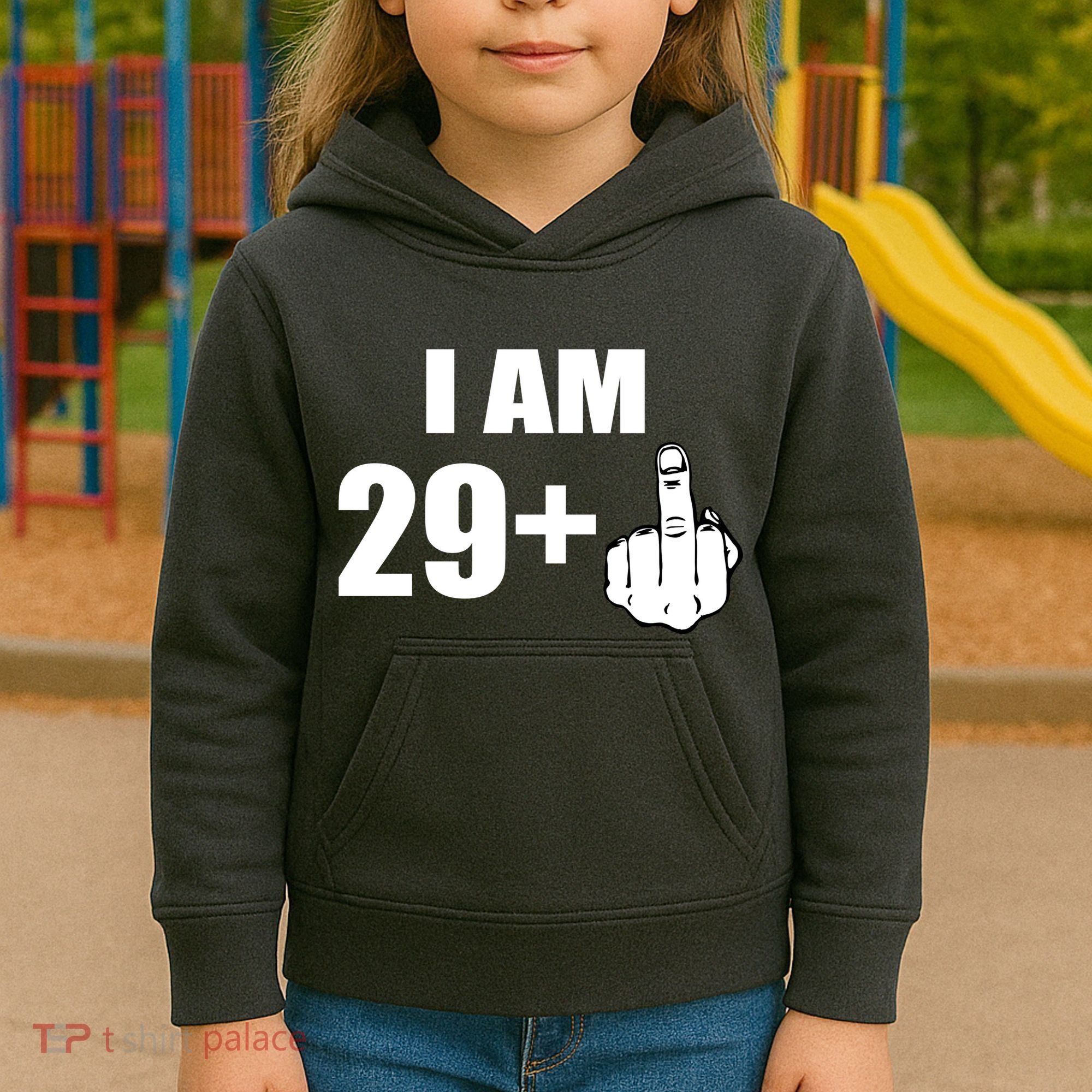 I Am 30 Middle Finger Kids Hoodie
