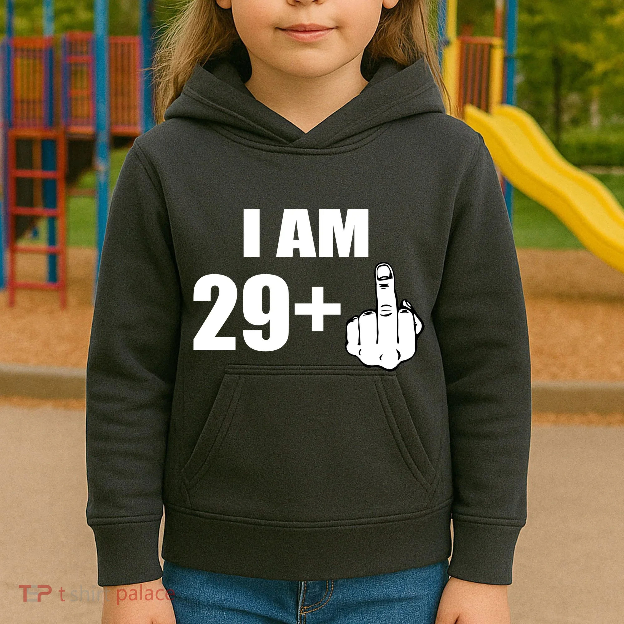 I Am 30 Middle Finger Kids Hoodie
