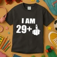 I Am 30 Middle Finger Kids T-Shirt thumb 3