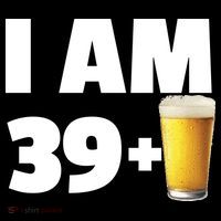 I Am 39 Plus Beer 40th Birthday Apron thumb 3