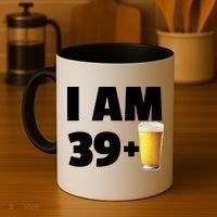 I Am 39 Plus Beer 40th Birthday Coffee Mug thumb 4