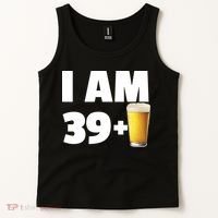 I Am 39 Plus Beer 40th Birthday Tank Top thumb 2