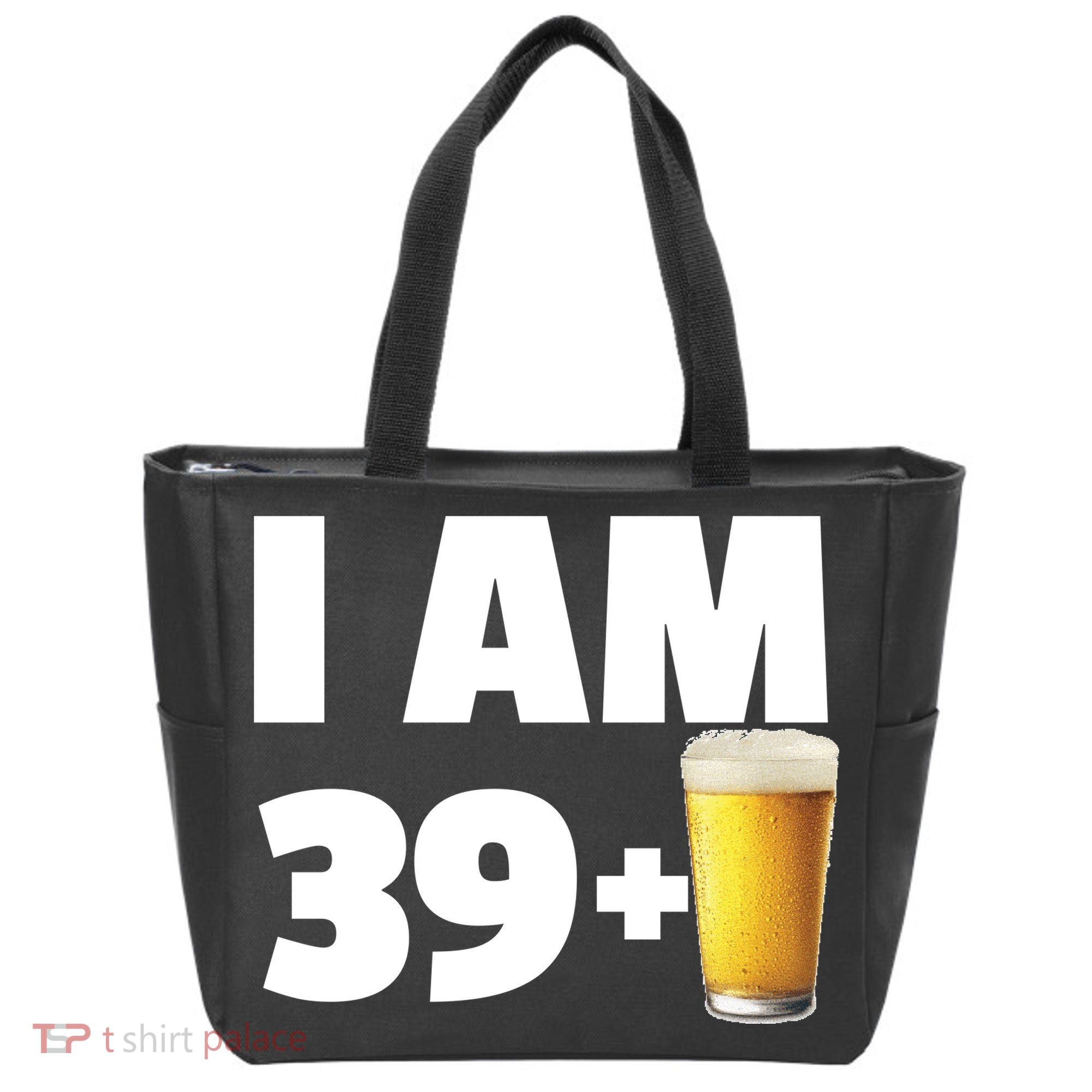 I Am 39 Plus Beer 40th Birthday Tote Bag
