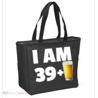 I Am 39 Plus Beer 40th Birthday Tote Bag thumb 2