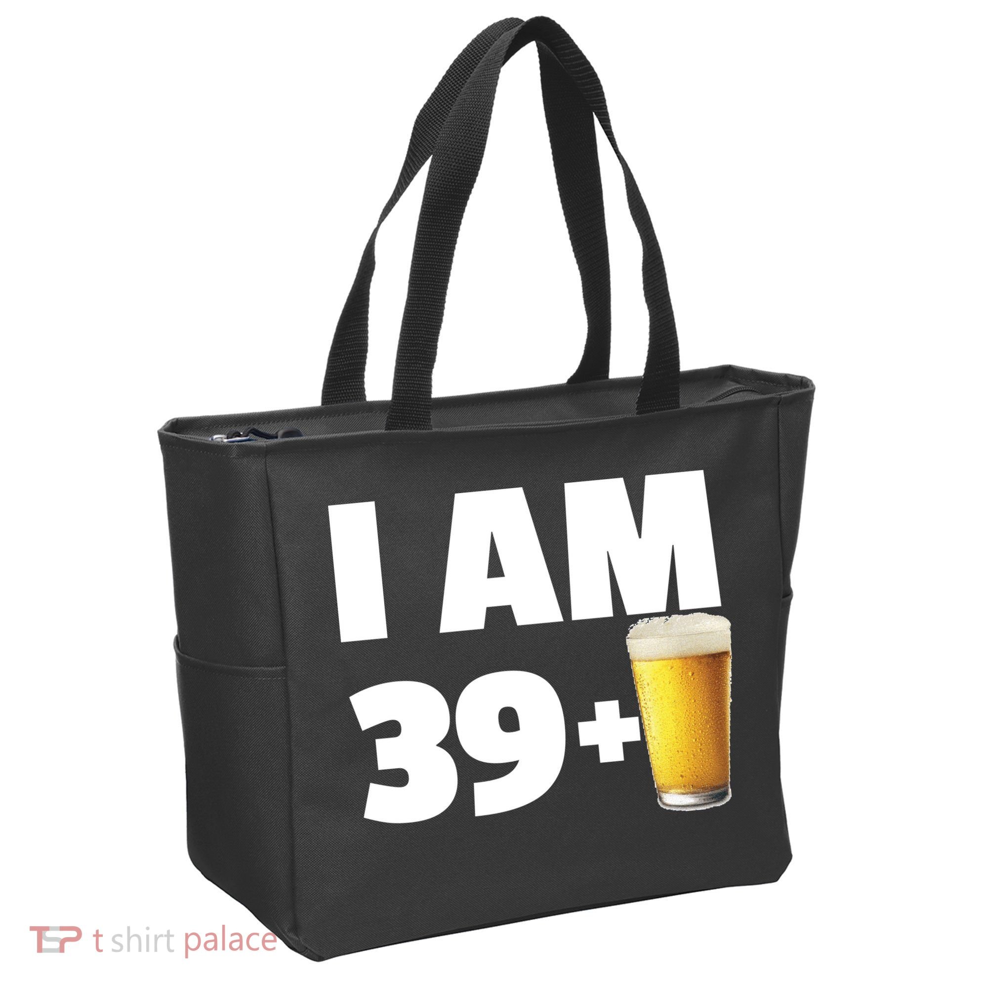 I Am 39 Plus Beer 40th Birthday Tote Bag