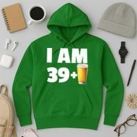 I Am 39 Plus Beer 40th Birthday Hoodie thumb 3