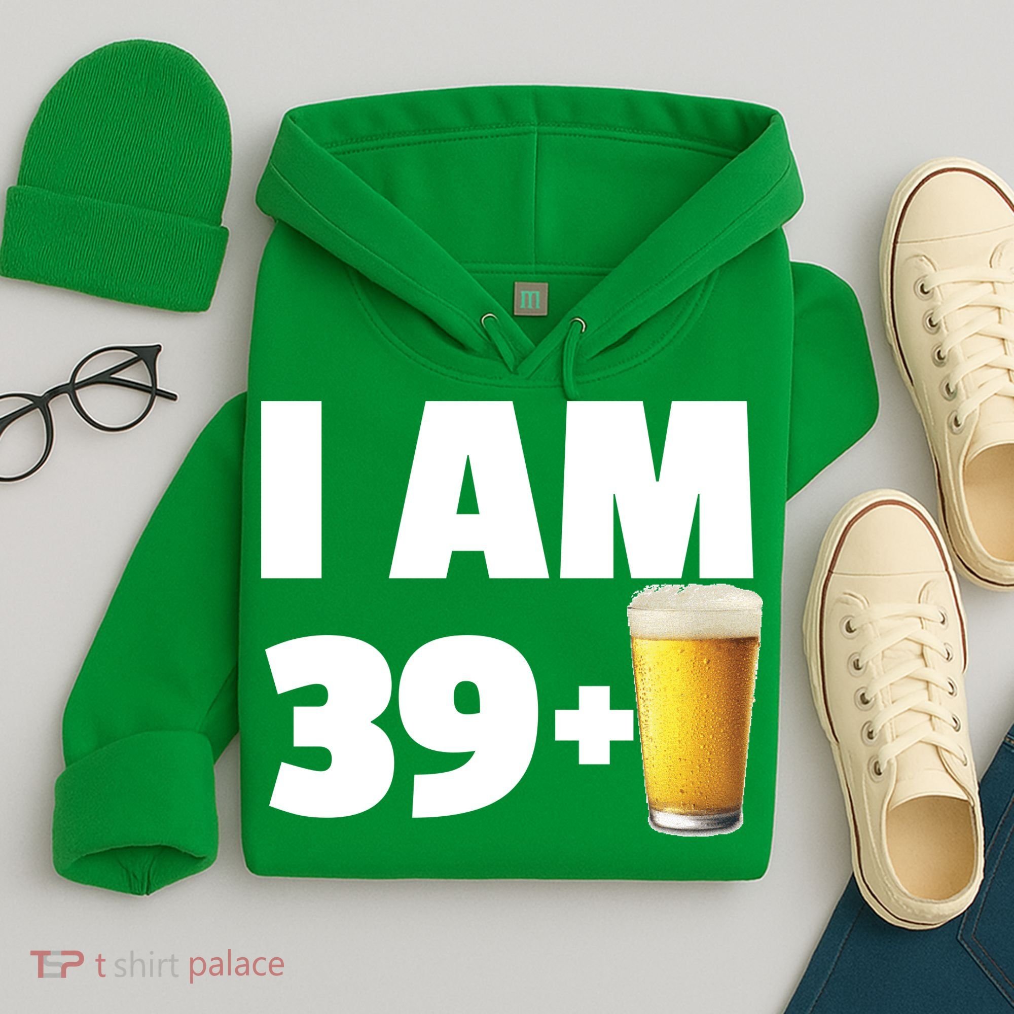 I Am 39 Plus Beer 40th Birthday Hoodie
