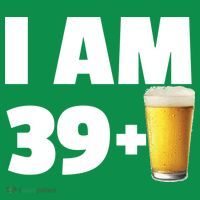 I Am 39 Plus Beer 40th Birthday Sweatshirt thumb 3