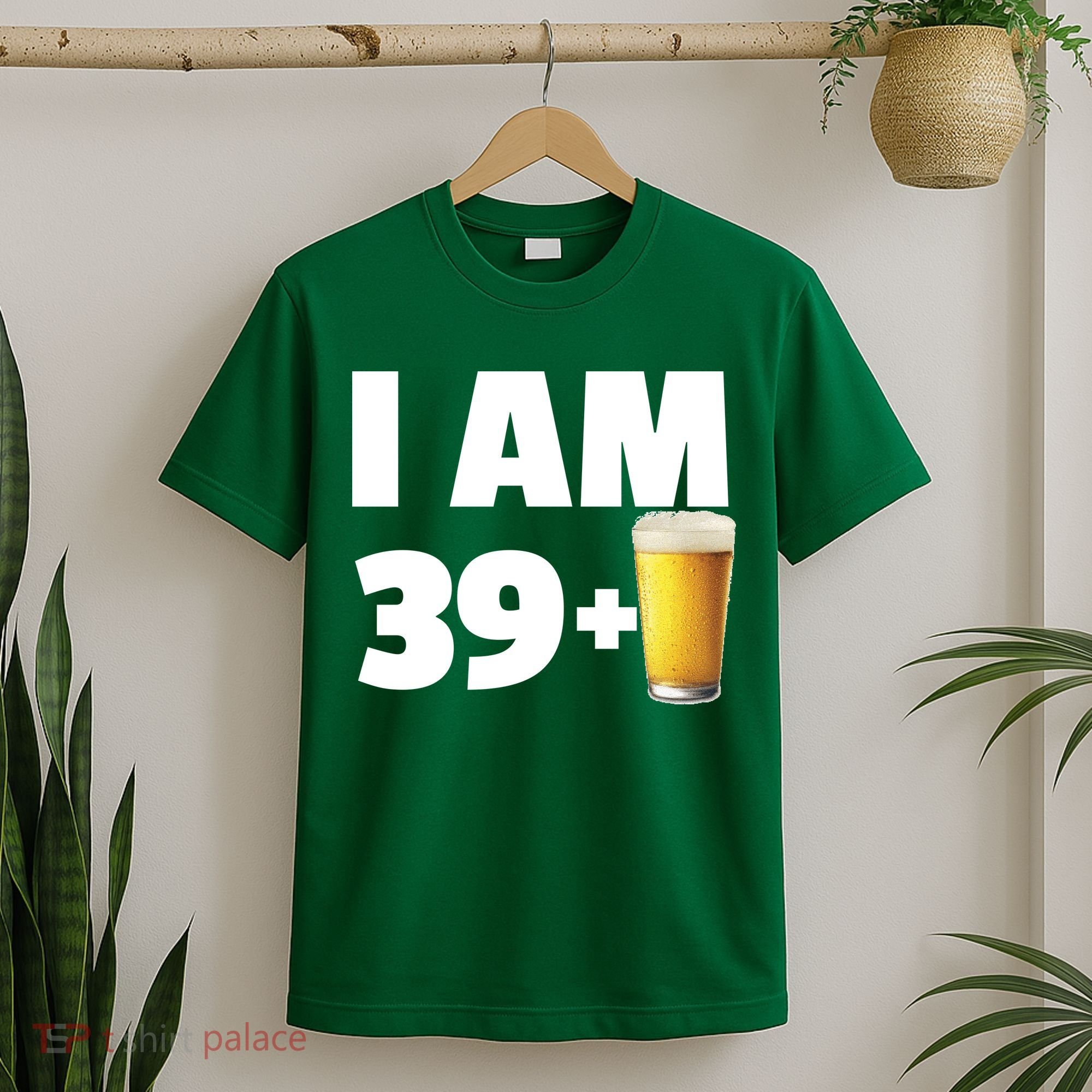 I Am 39 Plus Beer 40th Birthday T-Shirt