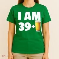 I Am 39 Plus Beer 40th Birthday T-Shirt thumb 4