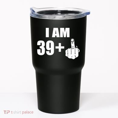 I Am 40 Middle Finger Tumbler