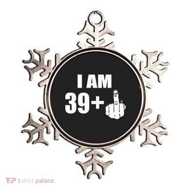 I Am 40 Middle Finger Ornament