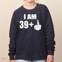 I Am 40 Middle Finger Women's Sweatshirt thumb 0