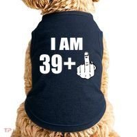 I Am 40 Middle Finger Doggie Tank thumb 0