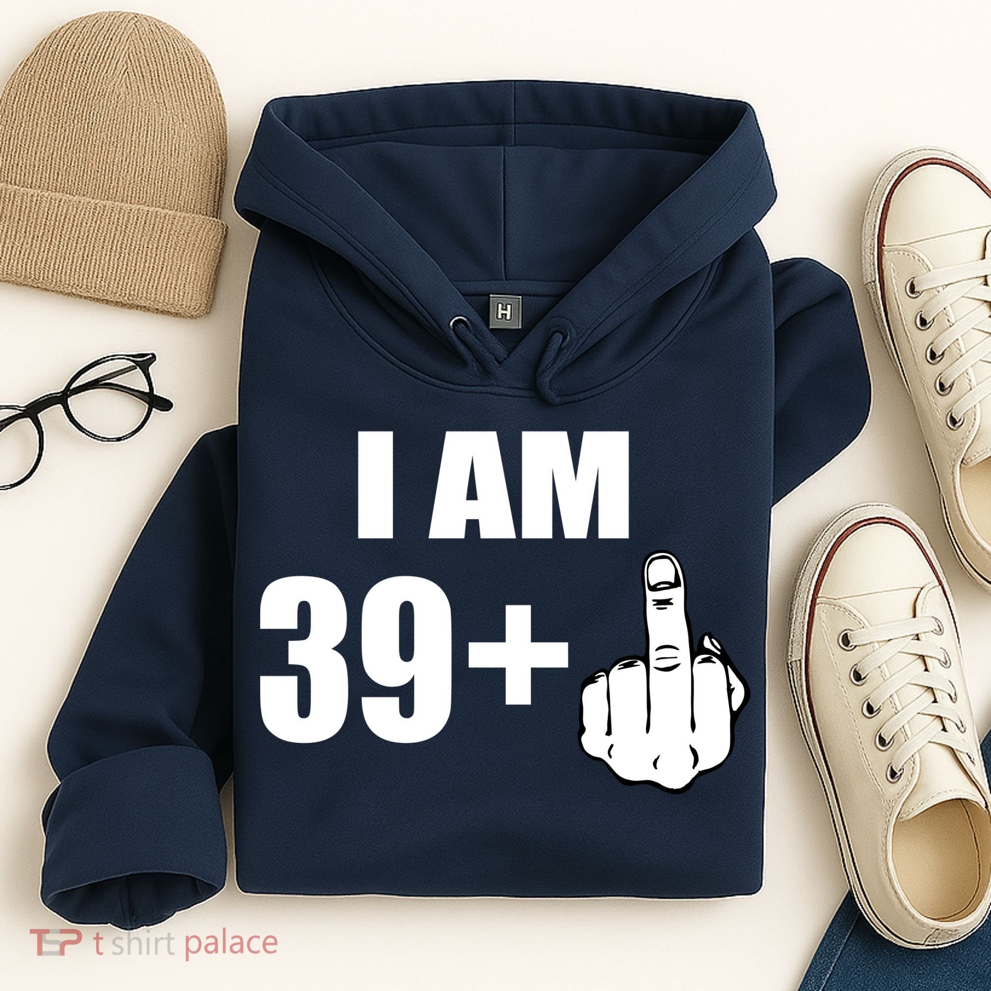 I Am 40 Middle Finger Hoodie