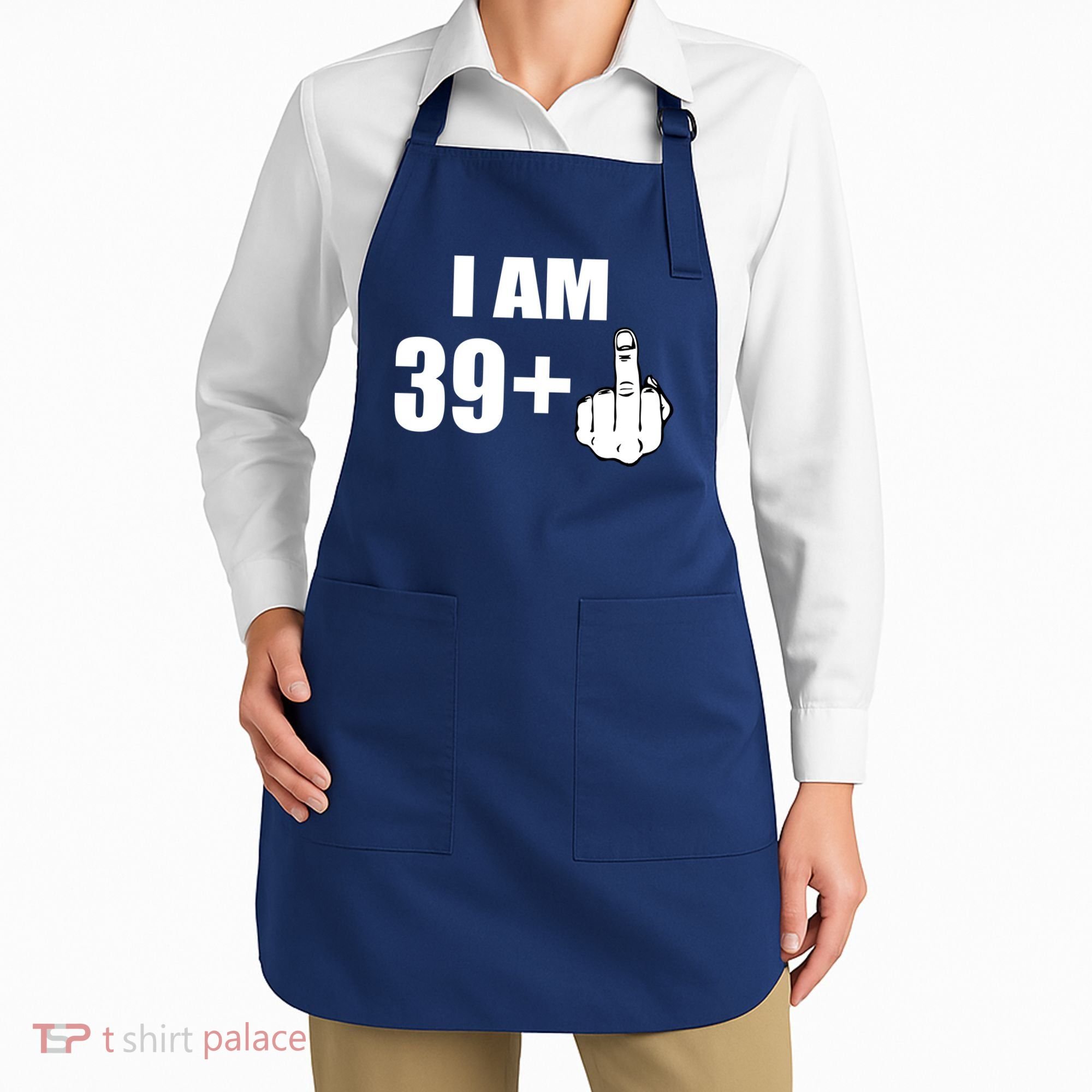 I Am 40 Middle Finger Apron