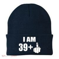 I Am 40 Middle Finger Beanie thumb 0