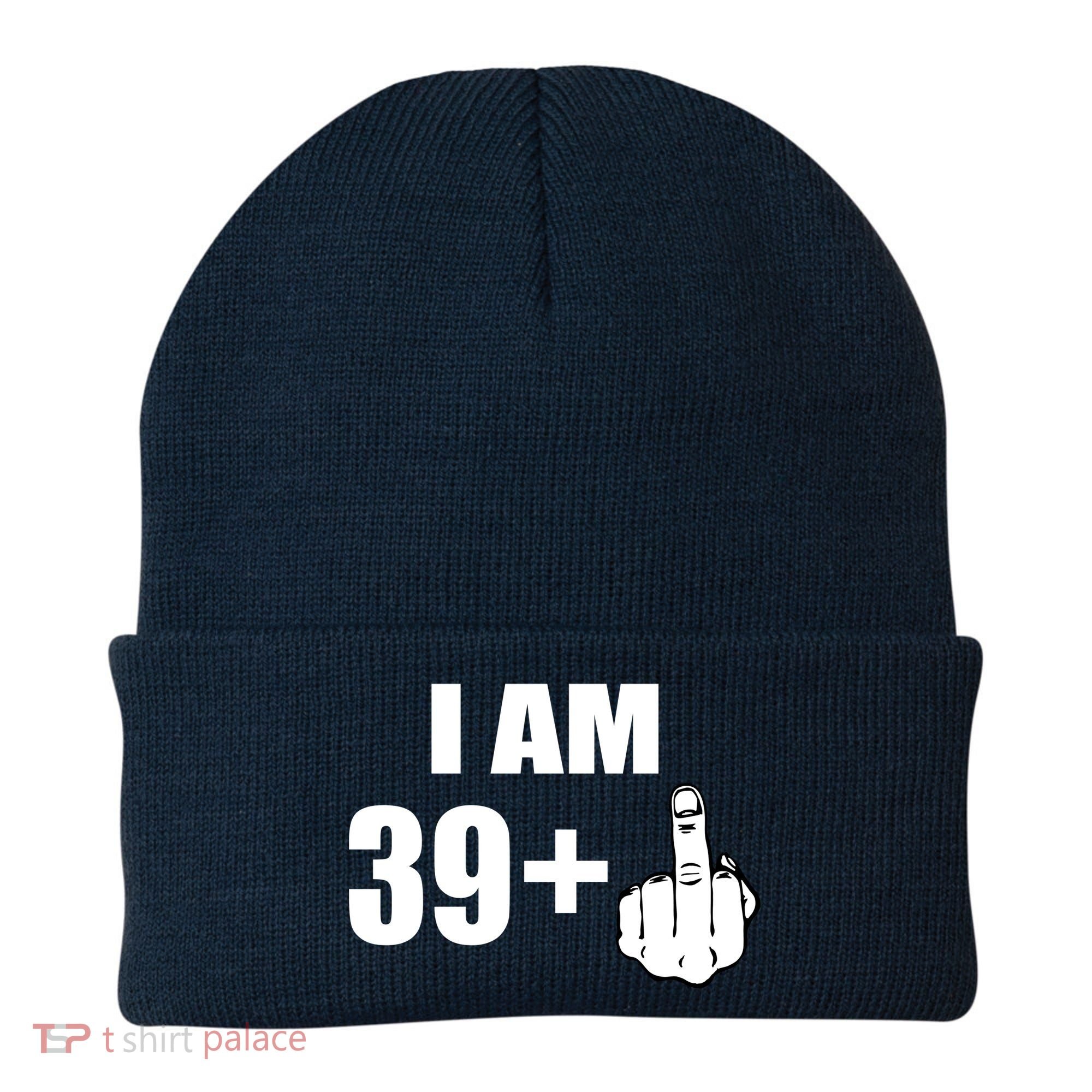 I Am 40 Middle Finger Beanie